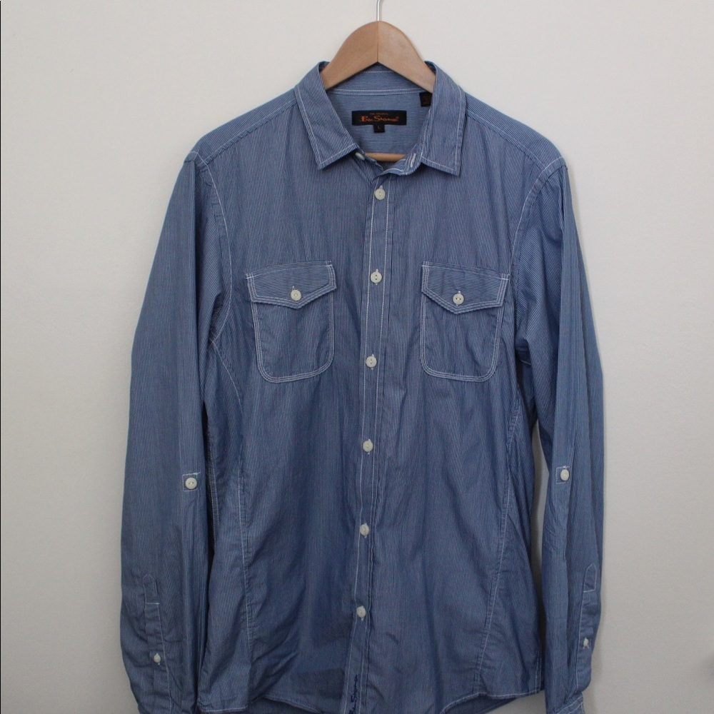 Ben Sherman Mens Button Down Shirt